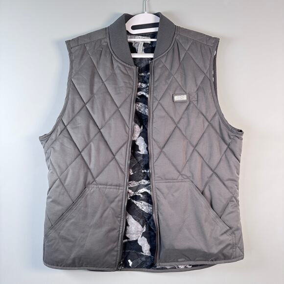Ocean Coast Men's M Gray Full Zip Insulated Vest - Picture 1 of 8